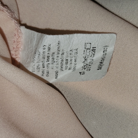 Long Line Baby Pink with Bling and Pearl Embellishment Neckline Size M - Picture 6 of 7